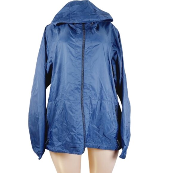 Columbia Women's Blue Long Sleeve Full-Zip Windbreaker Jacket Size 1X Plus - Picture 1 of 12